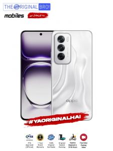 Oppo Reno 12 5G - 12GB RAM - 512GB Storage - PTA Approved - 12 Months Warranty - Silver - The Original Bro Mobiles - TOB29